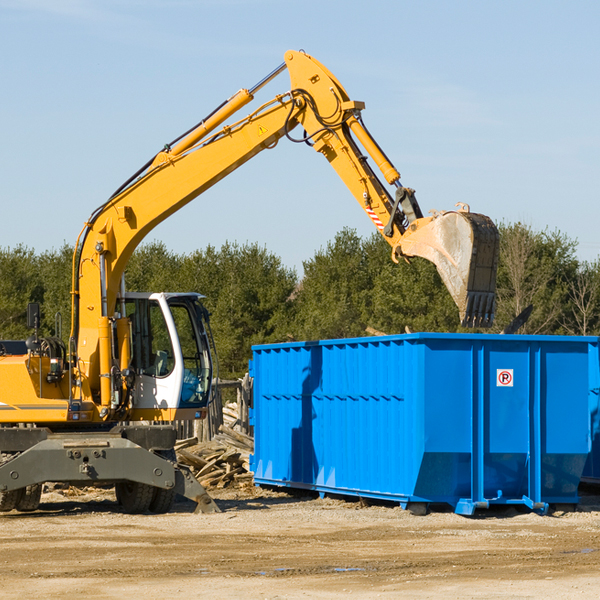 how many times can i have a residential dumpster rental emptied in Akaska